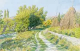 Buis-les-Baronnies, les chemins du Menon, septembre 1944 by Henri Rivière, Aquarelle, sold Jun 2008