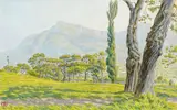 Barberaz, mai 1918 by Henri Rivière, Aquarelle, sold Jun 2008