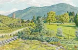 Kaysersberg, août 1919 by Henri Rivière, Aquarelle, sold Jun 2008