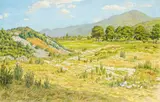 Munster, une vallée, juillet 1924 by Henri Rivière, Aquarelle, sold Jun 2008