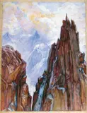 Le Greppon by André-Charles Coppier, Aquarelle, sold Jun 2008