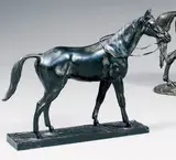 Le cheval Attila by Irénée Rochard, Bronze à patine foncée, sold Jun 2008