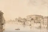 Le palais Farnèse et le Tibre à Rome by Victor-Jean Nicolle, Aquarelle, sold Apr 2008