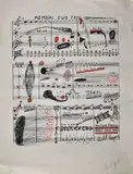 Mémoire d'un trou by Michel Magne, Lithographie signée en bas à droite, sold Oct 2021