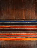 Sans titre by Robert Poulet, Panneau de laque carré à décor abstrait, sold Oct 2021