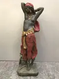 La danseuse gitane by Louis Hottot, Plâtre patiné, sold Oct 2021