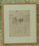 Deux nues by Mikhail Larionov, Aquarelle, insolé, sold Sep 2017