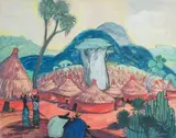 Village en Afrique by André Maire, Gouache, sold Jun 2017