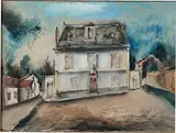 La mairie by Maurice de Vlaminck, Gouache, aquarelle et encre, sold Jun 2017