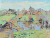 Crozant by Armand Guillaumin, 1905, Pastel, sold Jun 2017