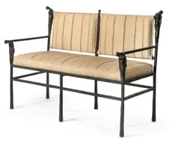 Banquette aux caryatides et scarifications by Ingrid Donat, 2002, Epreuve en bronze patiné, sold Jun 2018
