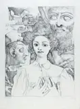 Judith et Holopherne by Alfred Courmes, Lithographie, sold Nov 2008