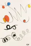 Sans titre by Alexandre Calder, Gouache sur papier, sold Apr 2008