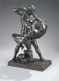 Thésée combattant le Minotaure by Antoine-Louis Barye, Epreuve en bronze à patine brune, sold Nov 2007