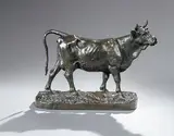 Vache debout by Christophe Fratin, Bronze à patine brune vert, sold Nov 2007