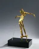 Vénus à la tête de roses by Salvador Dalí, Bronze à patine or avec colonne en plexiglass, sold Nov 2007