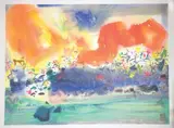 Sans titre by Chu Teh-chun, Lithographie en couleur sur papier, sold Jul 2017