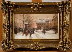 L’Institut by Eugène Galien-Laloue, Gouache, sold Nov 2023