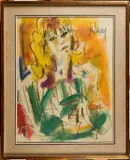 Portrait d'Elisa Hanioti by Gen Paul, vers 1965, Pastel sur papier, sold Nov 2023