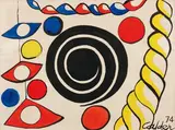 La Noce by Alexander Calder, 1974, Gouache sur papier, sold Dec 2010