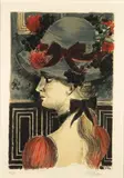 Le chapeau 1900 by Paul Delvaux, 1972, Lithographie en couleur, sold Dec 2010