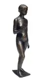 Nu féminin by Charles Leplae, Bronze à patine noire, sold Dec 2010