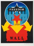 The wall by Robert Indiana, Lithographie en couleurs, embossage signé et numéroté, sold Dec 2010
