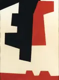 Composition 1957 by Jean Leppien, Gouache sur papier, sold Dec 2010