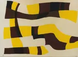Composition 1953 by Jean Leppien, Gouache sur papier, sold Dec 2010