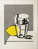 Before the mirror (from mirrors on the mind) by Roy Lichtenstein, 1975, Lithographie en couleurs, sold Dec 2010