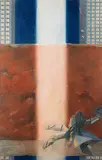 Découverte de la Nuit by François Schuiten, Crayon et pastel sur carton épais, sold Dec 2010