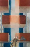 Découverte de la Nuit by François Schuiten, Crayon et pastel sur carton épais, sold Dec 2010