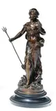 Amphitrite by Auguste Moreau, Bronze à patine brune nuancée, sold Nov 2010