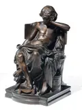 Allégorie du Savoir by Charles Degeorge, Bronze à patine brune nuancée, sold Nov 2010