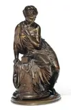 Pandore by J.s. Salmson, Bronze à patine brune mordorée, sold Nov 2010
