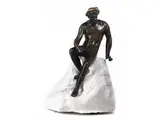 Untitled by Bronzeskulptur „Sitzender Apollo“, bronze, offered Jul 2015