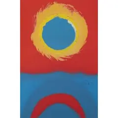 Hundertblatt 14 by Otto Piene, 1973, color screenprint, sold Dec 2024