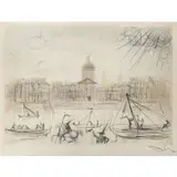 L by Salvador Dalí, etching, sold Dec 2024