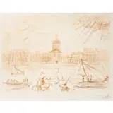 L by Salvador Dalí, etching, sold Dec 2024