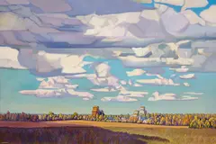 Autumn, Saskatchewan by Richard Ferrier, oil on canvas, sold Jan 2017