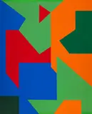Bonne entente by Fernand Leduc, oil on canvas, sold Nov 2016