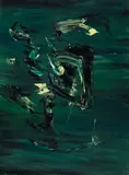 Composition by Fernand Leduc, 1949, oil on canvas, sold Nov 2016