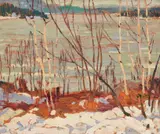 A Frozen Lake by A. Y. Jackson, 1914, oil on panel, sold Nov 2016