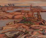 Georgian Bay by A. Y. Jackson, oil on panel, sold Nov 2016