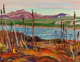 Old Road Camp, Bear River by A. Y. Jackson, oil on canvas, sold Nov 2016