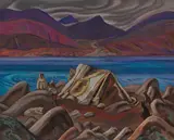 Eskimo Summer Camp, Pangnirtung by A. Y. Jackson, 1930, oil on canvas, sold Nov 2016