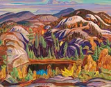 Autumn, Algoma by A. Y. Jackson, oil on canvas, sold Nov 2016
