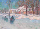 My Village, Arthabaska by Marc-Aurèle de Foy Suzor-Coté, 1925, oil on canvas, sold Nov 2016