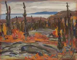 Eldorado, Autumn by A. Y. Jackson, oil on board, sold May 2016
