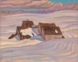 Farm at St. Tite des Caps by A. Y. Jackson, 1937, oil on canvas, sold May 2016